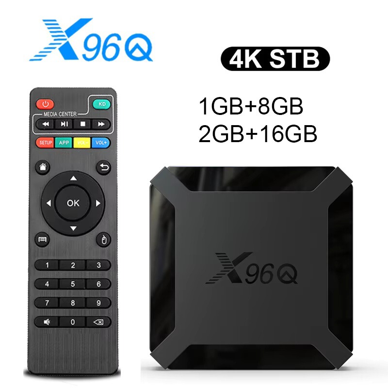 X96Q Android 10.0 Fast Smart Tv Box 2Gb 16Gb Allwinner H313 Quad Core 4K 2.4g