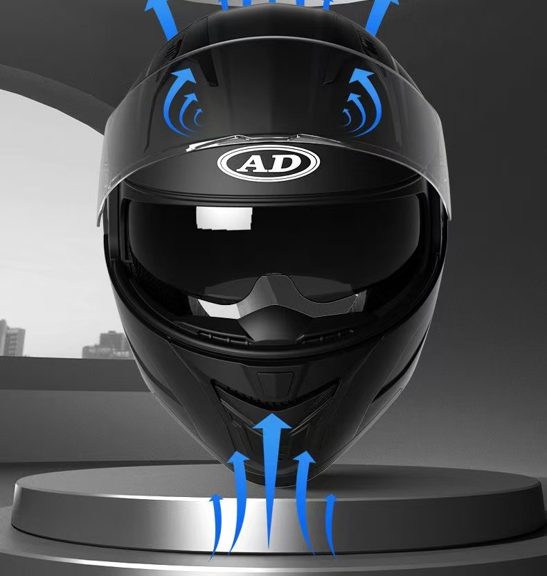 Cross-Border Factory Wholesale Motorcycle Helmets for Men and Women, Open-Face Helmets for All Seasons, Electric Vehicle Off-Road Riding Safety Helmets