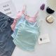 Pure Lust Style Sweet and Spicy Design Pleated Camisole for Women with Breast Pads, One-Cup Inner Wear and Outer Wear Beautiful Back Top for Women