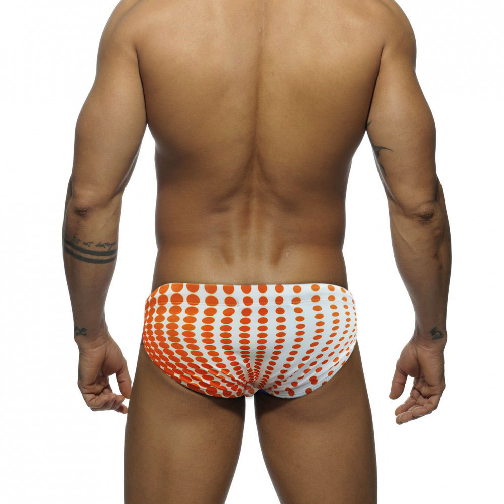 Polka Dot Swim Trunks - Black Color