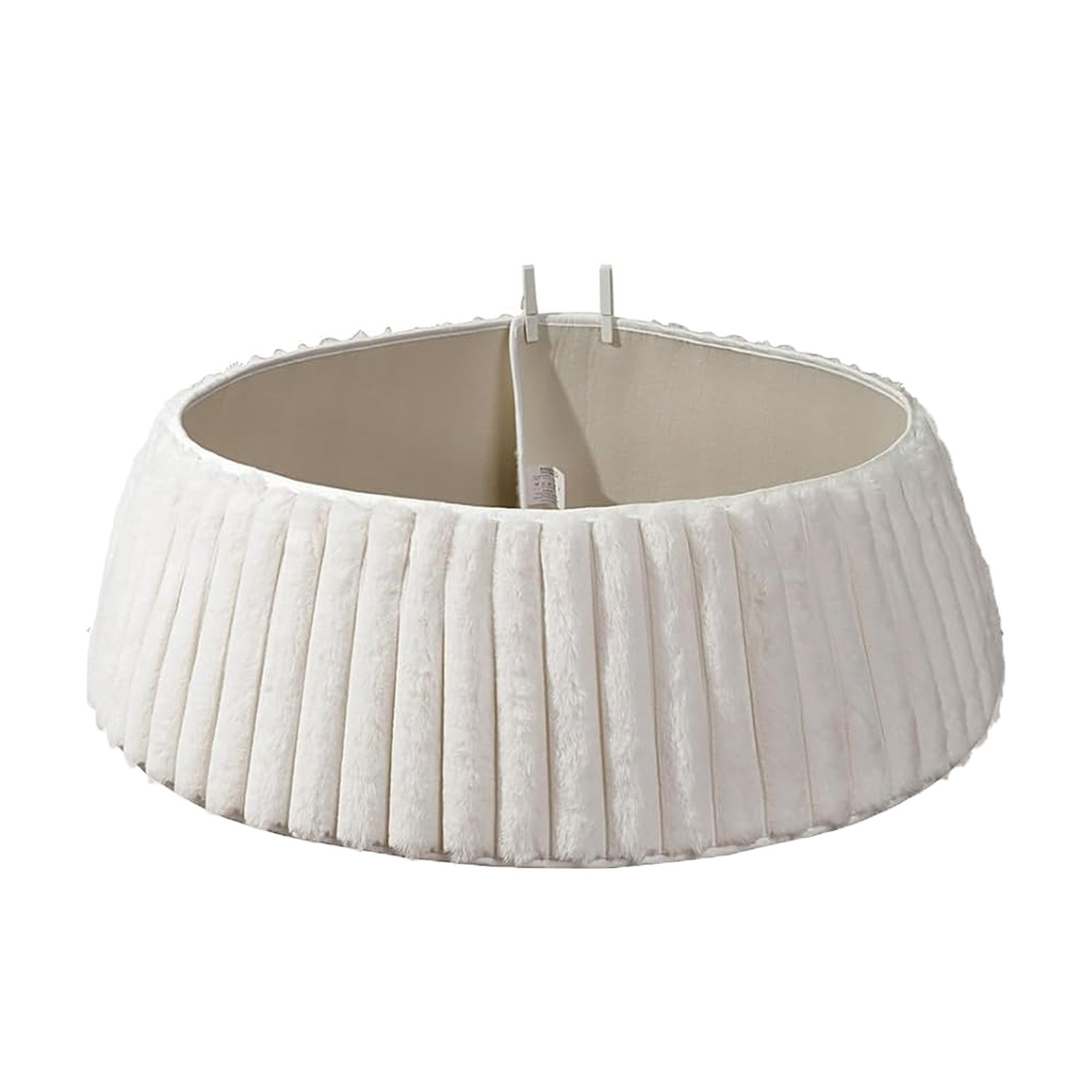 Navidad transfronteriza vertical de peluche falda de árbol abrazadera ajustable decoración del árbol de Navidad decoración del árbol de Navidad