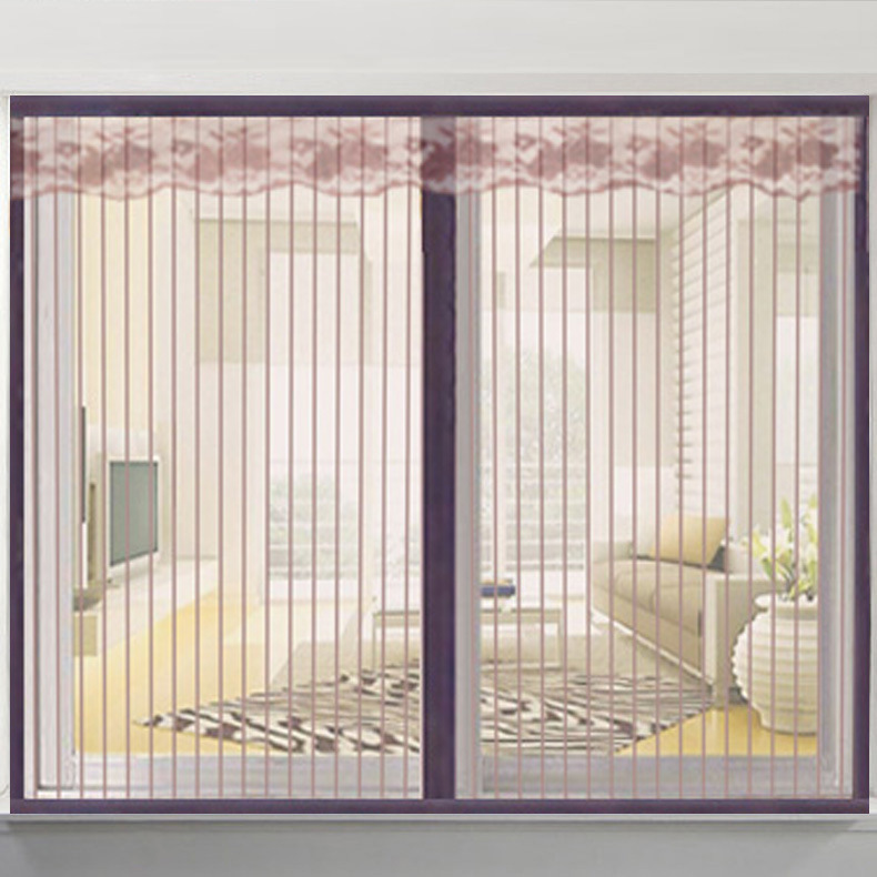 Magnetic Mosquito-Proof Screen Curtain Mesh Self-Installation Self-Adhesive Fly-Proof and Insect-Proof Screen Door Curtain Window Screen No Punching Removable