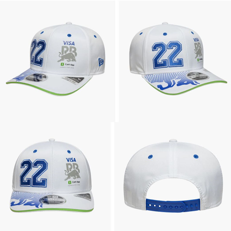 2024 nuevo estilo transfronterizo negro techo duro Red Bull League fan gorra de béisbol sombreado protector solar hombres y mujeres estilo bordado de moda