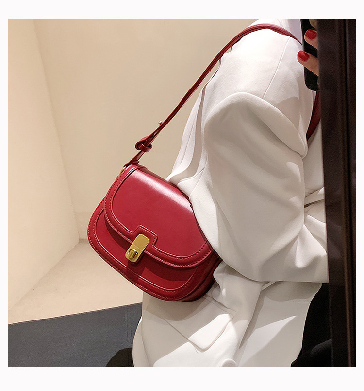 Vintage Small Square Shoulder Bag For Women Versatile Crossbody_voghion.com