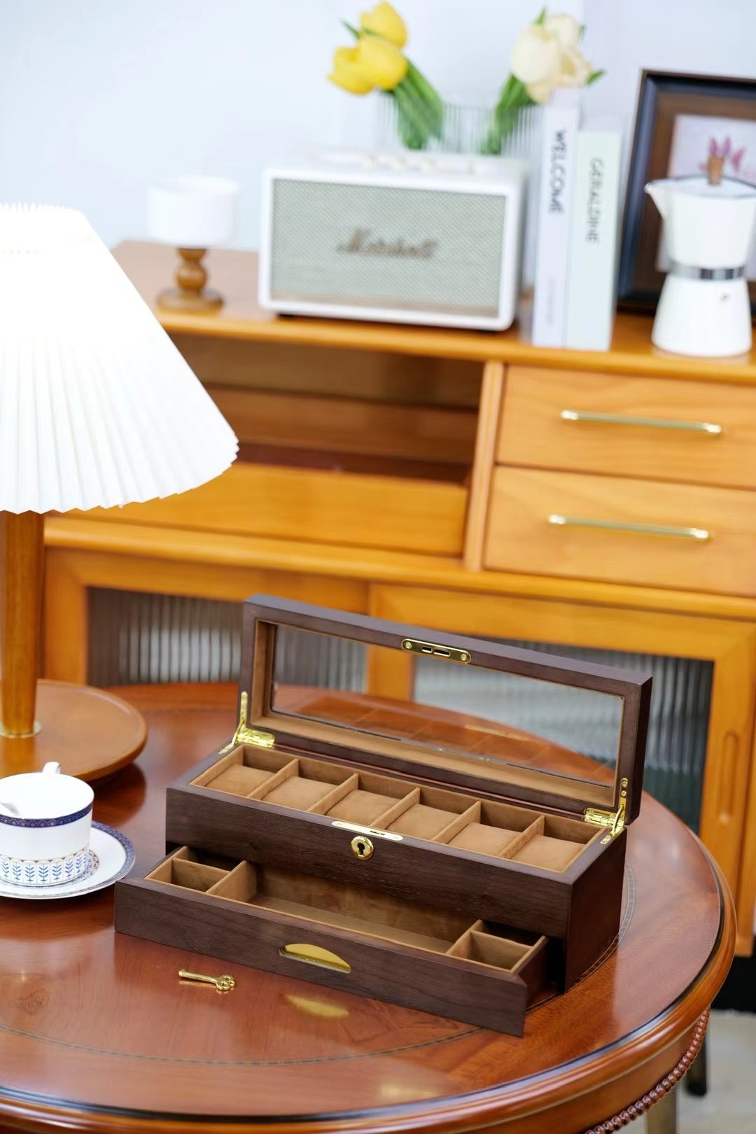 6 bits de nogal de doble capa