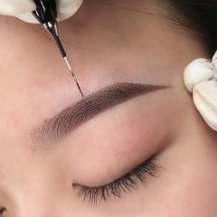 The Faux Brow Fading Pen, Eyebrow Fading Needle, Round Needle for Brow Fading, Easy to Apply Eyebrow Makeup, Faux Brow Needle with 3 Needles and 5 Needles