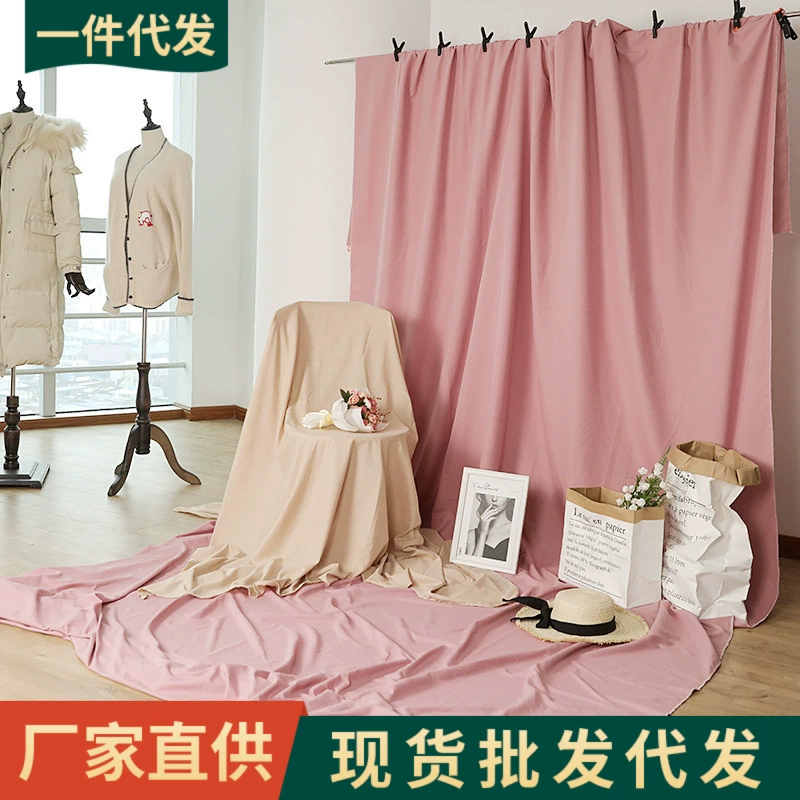 Ins фон для фотографии ткань цвет сплошной цвет фотография 2,4 м ткань Расширенная ткань сетка красный Фотография реквизит для живой съемки