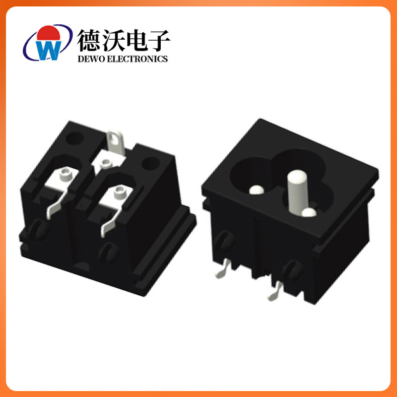 德沃工厂直销AC 3P电源插座电瓶车充电桩电饭锅梅花尾公插座