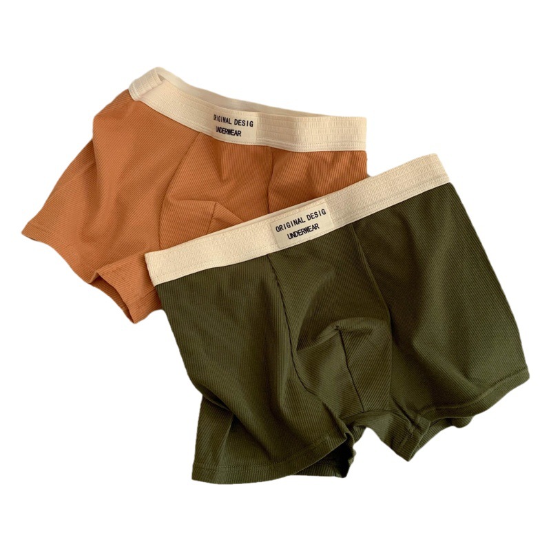 5A grado antibacteriano ropa interior de los hombres ropa interior de algodón puro antibacteriano entrepierna suelta cómoda transpirable hombres boxeadores pareja estilo