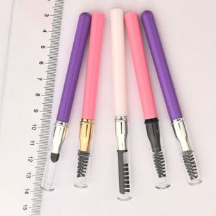Supply Various Specifications and Colors of Single Eyebrow Brushes, Seven-Hole Brushes, Eyelash Curling Sponge Head Brushes with Protective Covers
