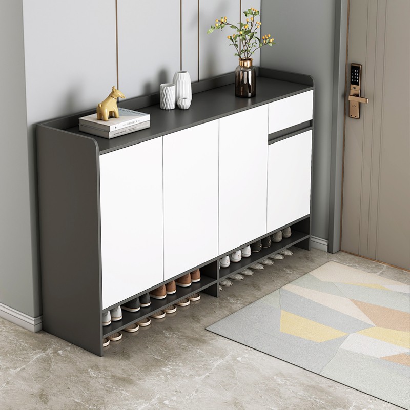 Shoe cabinet storage cabinet modern minimalist entrance cabinet door large capacity shoe rack entry home multi-layer balcony storage cabinet