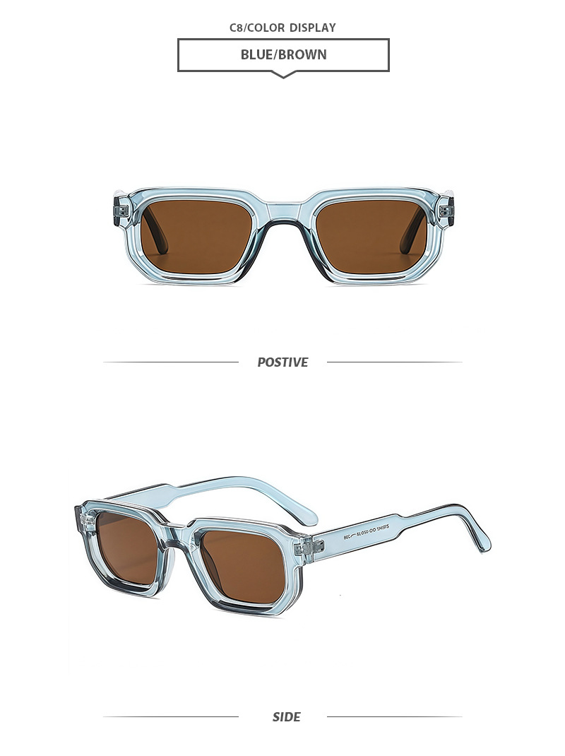 45g Weight Full Frame Glasses Structure Sunglasses Classification Ac, UV400 Protection Lens Material Square Glasses Style Outdoor, Travel, Beach Occasion Geometric Pattern All Seasons Season Unisex Gender Casual, Basic, Classic Style Style Casual Basic Classic Style Geometric Ac UV400 Protection Square Full Frame Women's Sunglasses 12