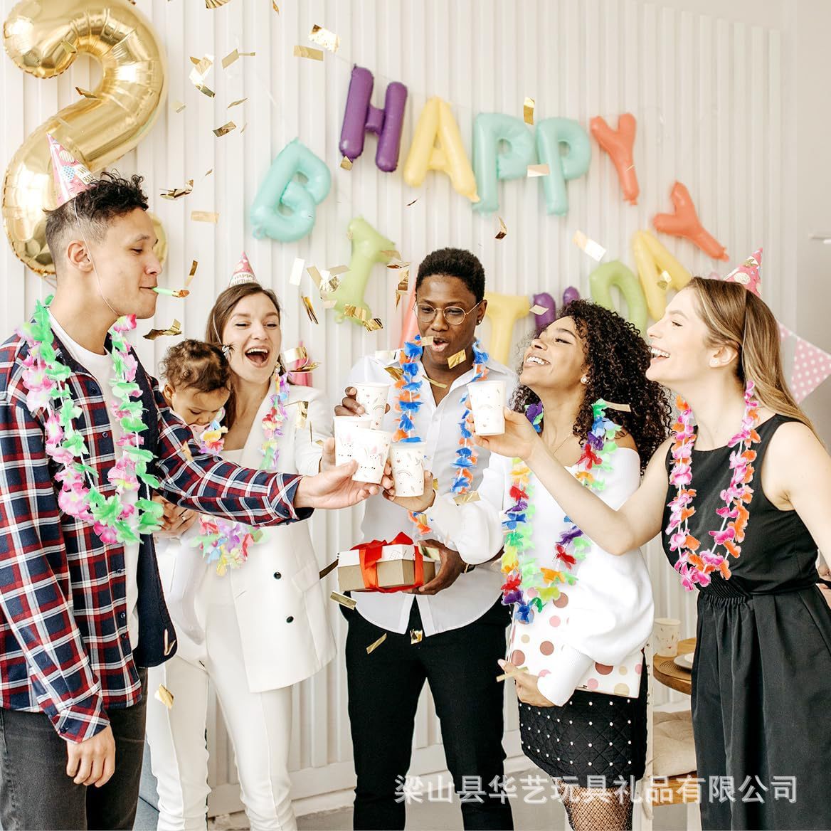 Hawaian colorido guirlandas fábrica de guirlandas de graduación guirlandas de cuello