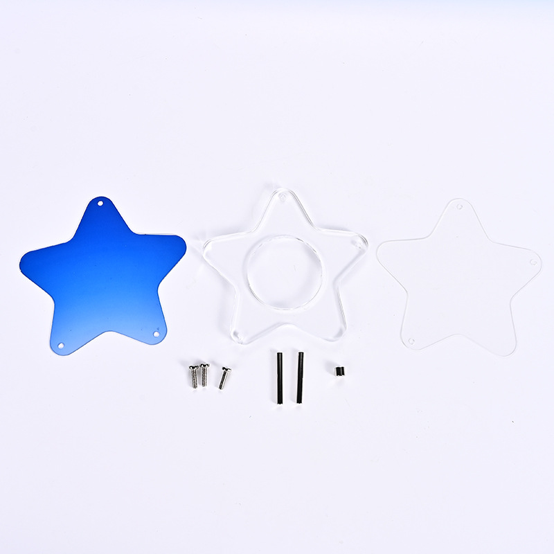 Acrylic badge, stand, removable storage system, (Physicals)
