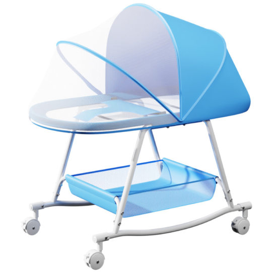 Baby Cradle Bed small rocking bed multifunctional removable portable baby bed European style BB bed stroller with wheels
