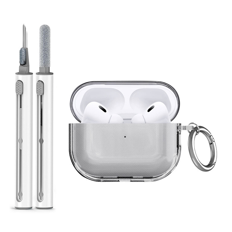 适用苹果AirPods Pro3透明TPU耳机保护壳 透明airpodspro3耳机壳|undefined