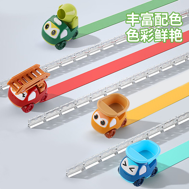 Tiktok children's inertia toy car engineering fire protection sanitation car drop-resistant model boy kindergarten gift
