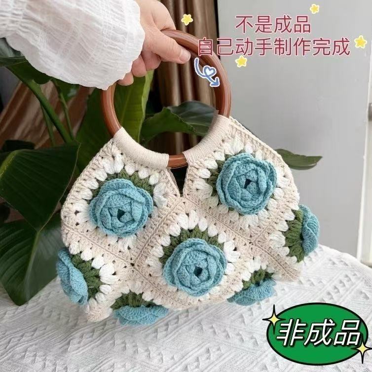 手作りのレトロなハンドバッグのバラの立体的なフック|undefined