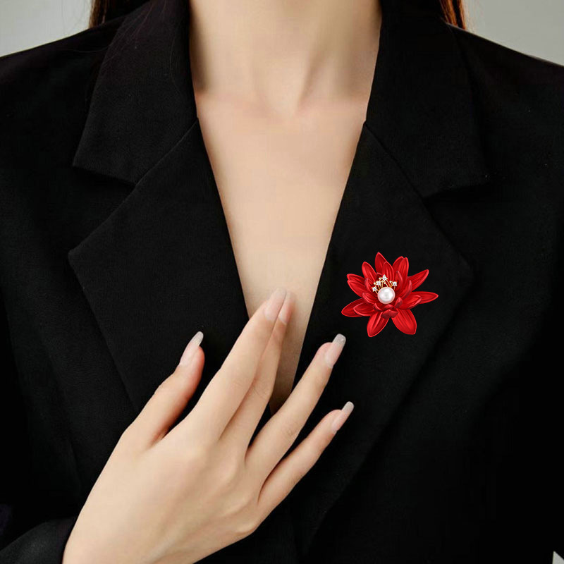 Chinesischen stil rot lotus brosche high-end luxus atmosphäre perle brosche anzug mantel pin herbst und winter kleidung_voghion.com