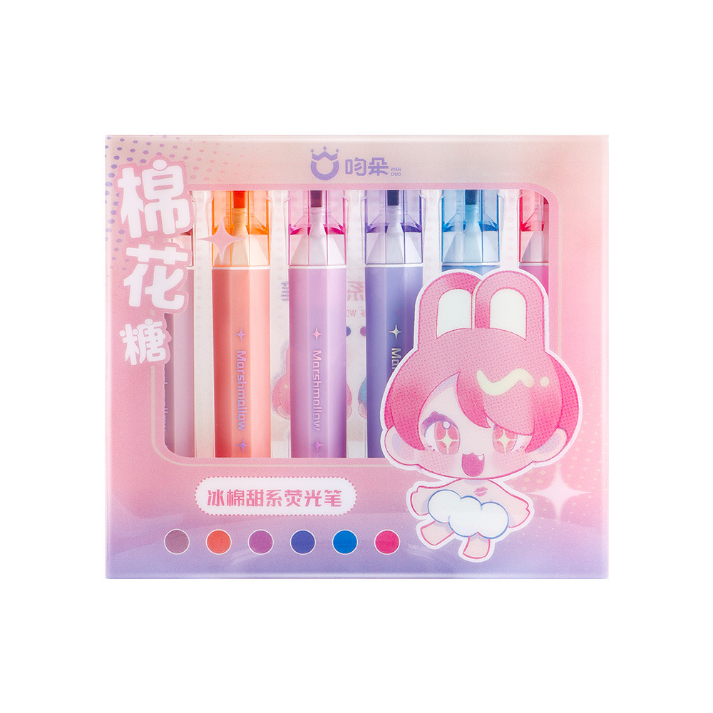 Multicolor dulce serie puntero de resaltador para estudiantes de alto valor de protección de los ojos puntero de marca clave de una sola cabeza puntero de graffiti