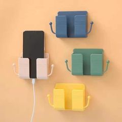 Mobile phone storage box punch-free TV air conditioner wall-mounted bedside mobile phone charging storage rack hanging rack
