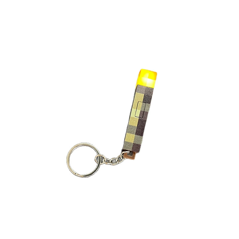 Small glowing keychain, minifigure, flashlight, pendant