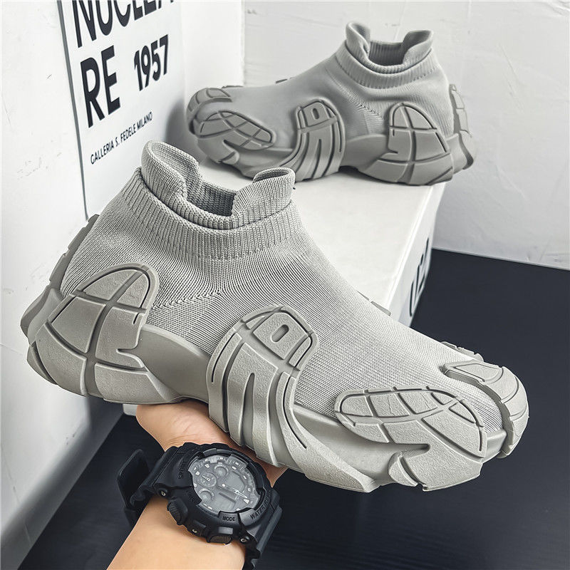 Poletni pohodniški čevlji Sock 2024, novi športni, z mehkim podplatom, priložnostni, veliki, moški, lahki in zračni pedali_voghion.com