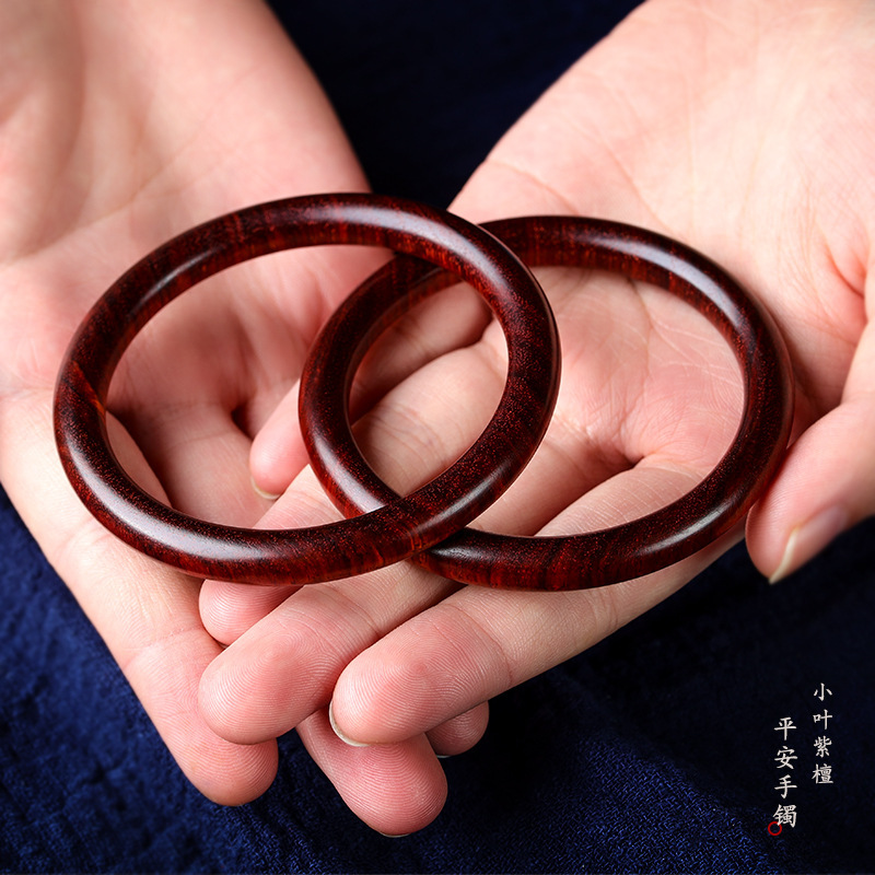 Lobular Rosewood Wood Bracelet Redwood Bracelet Female Retro Ethnic Style Birthday Gift for Mother in the Year of Birthday