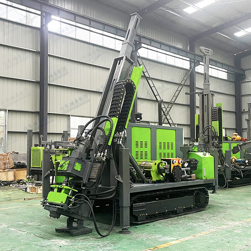 600米油电两用全液压探矿钻机 勘探深孔绳索取芯设备履带钻探机