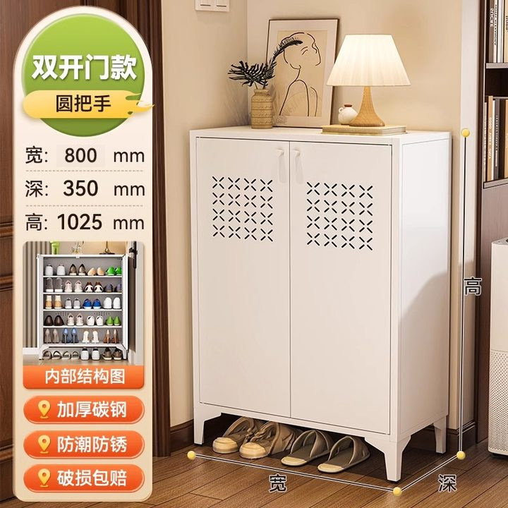 下駄箱家庭の入り口は現代的でシンプルな玄関棚の廊下の室内鋼製の入戸靴棚の爆発的な収納ロッカーです。