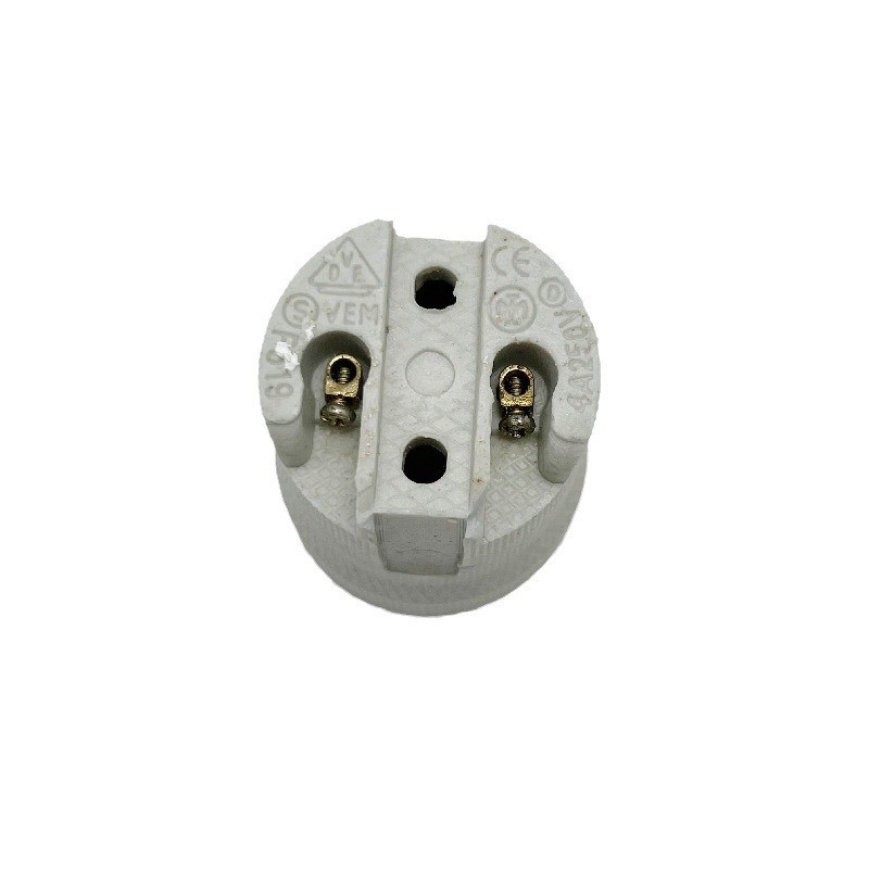 E27 lámpara de cerámica tornillo núcleo de cobre resistente a altas temperaturas mantenimiento de la propiedad de lámparas de techo domésticas accesorios de lámparas de horno