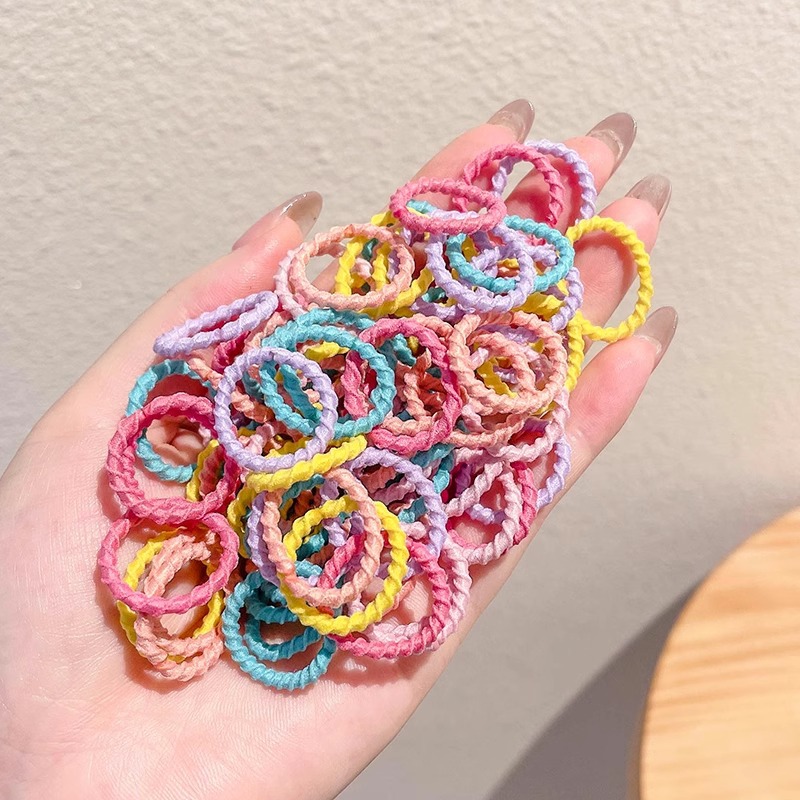 Banda de goma de los niños hembra no lastia el pelo alta elástico color falda banda goma Niñas corbata pelo banda bebé cuerda