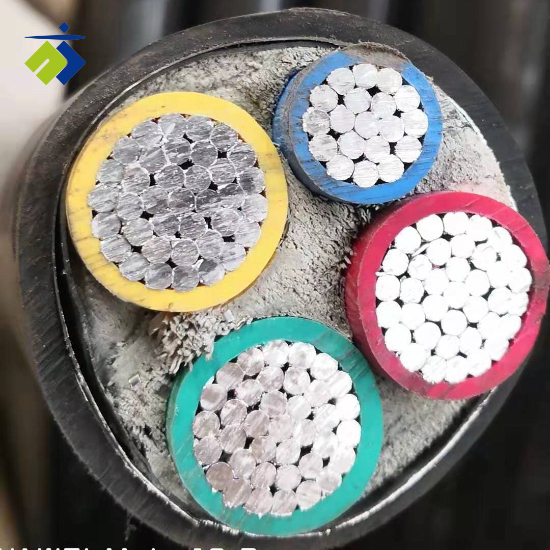 VLV3*185+1*95铝电缆185平方三等芯3+1铝芯阻燃铠装电力输送