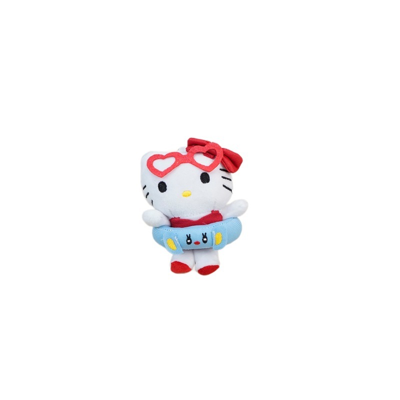 可爱泳圈Hellokitty挂件少女卡通公仔玩偶礼品背包钥匙扣挂饰批货|undefined