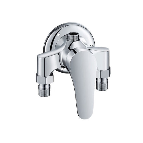 All-copper mixing valve exposed hot and cold shower faucet bath switch bathroom mixing valve water heater shower set