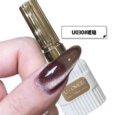 Venta caliente transfronteriza pegamento para ojos de gato rojo hielo arte de uñas celebridades de Internet caliente tienda de uñas de uso común pegamento de esmalte de uñas de ojo de gato de cristal popular