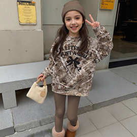 2025新款3D卡通动漫数码印花中大童家居长袖女童秋冬宝宝圆领卫衣