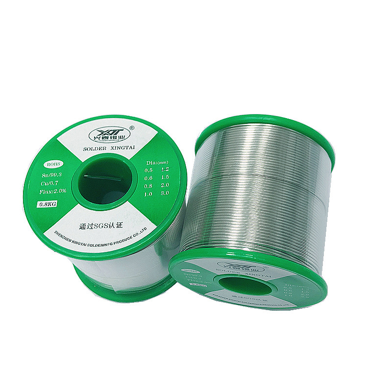 无铅焊锡丝0.8mm实心环保锡线松香芯锡丝1.0