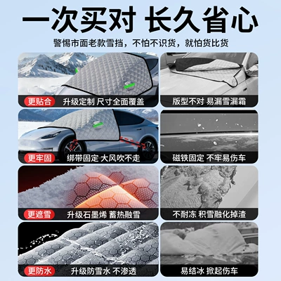 Car snow shield — Universal Windshield Snow Cover