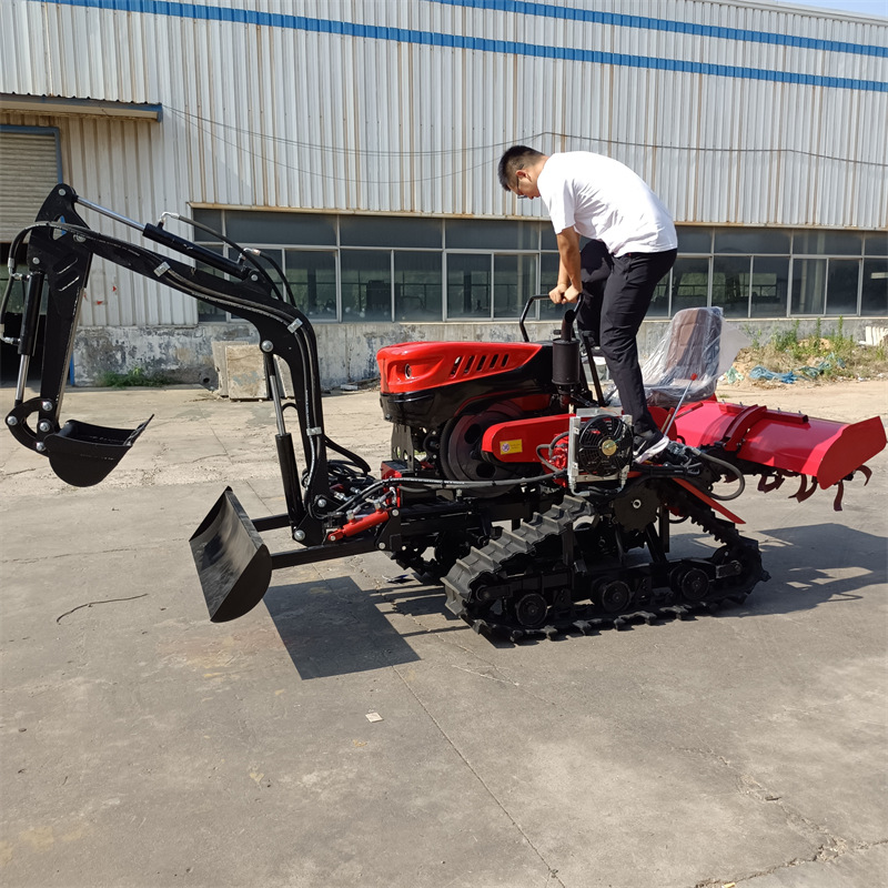 山区履带式旋耕机 多功能座驾式旋耕机 坡地开荒除草开沟机