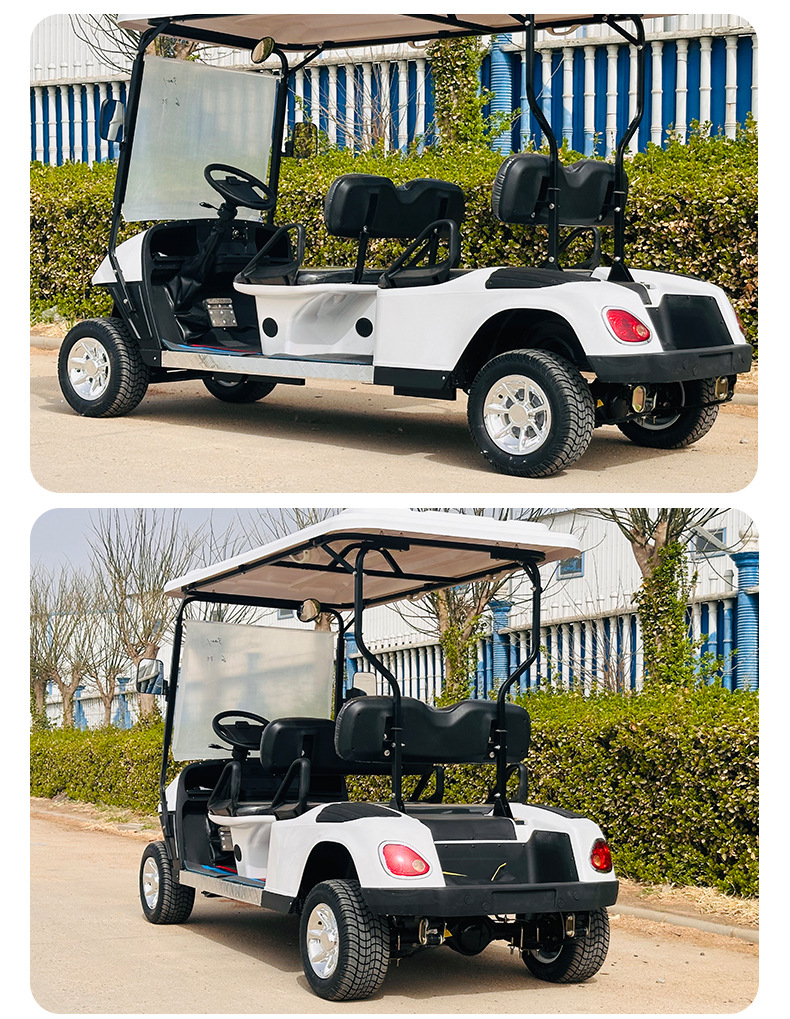 Golf Cart Sightseeing Car Hotel Reception Shuttle Campus Airport Shuttle Tourist Attraction Electric Sightseeing Car
