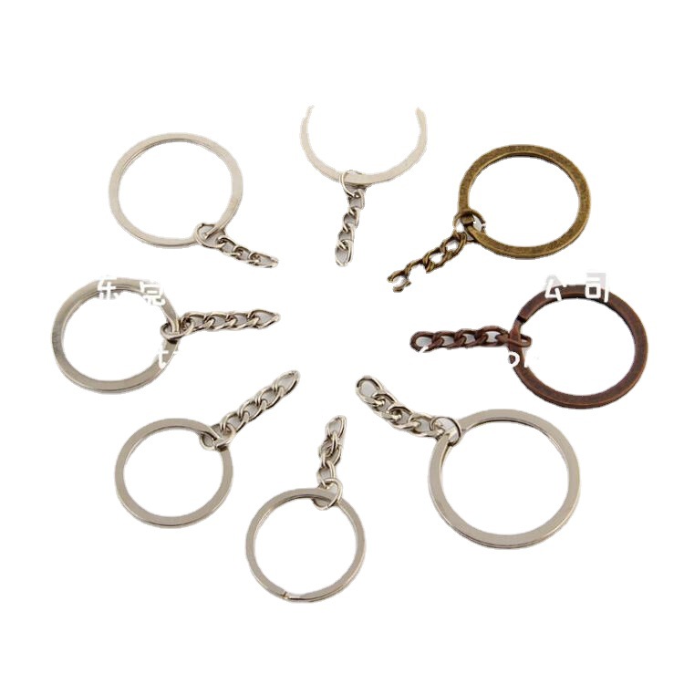厂家心形 钥匙圈环批发 钥匙扣 钥匙链 新款配件铁不锈钢材质