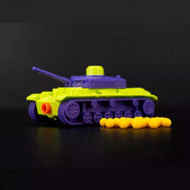 新款玩具疯狂坦克枪 陆战之王坦克枪套装DIY玩具公园儿童益智玩具