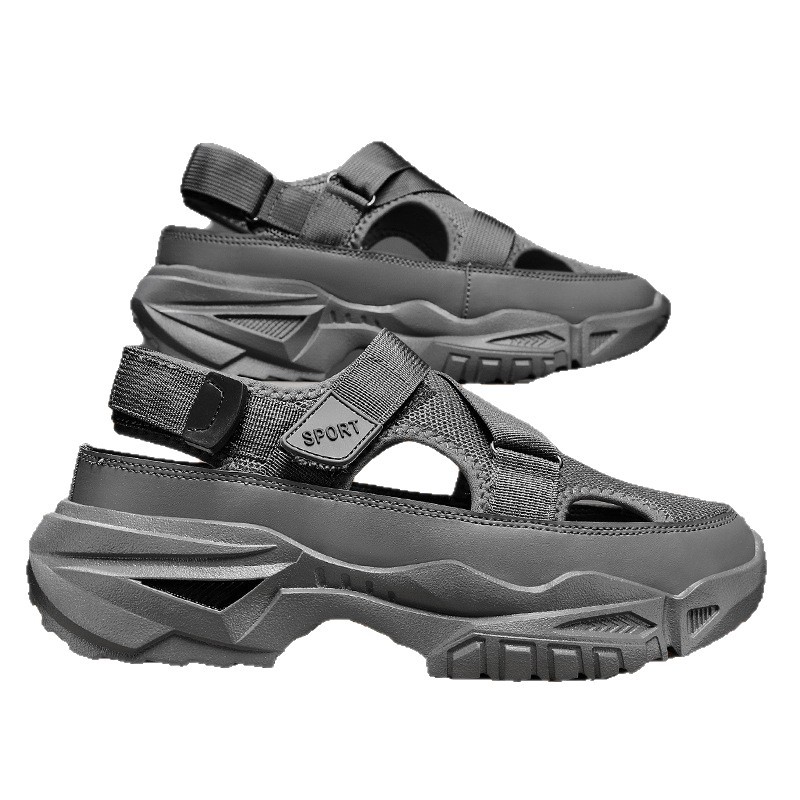 Zapatos de moda, zapatos deportivos huecos, nueva moda de verano, suela gruesa, sin cordones, sandalias de río de un pie, zapatos deportivos