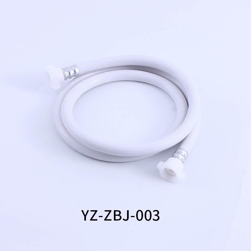 Tubo de entrada de agua para lavadora, tubo de drenaje, manguera flexible de PVC 304 de acero inoxidable, tubo corrugado, grifo antisalpicaduras, universal.