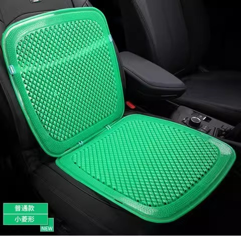 二層プラスチックカーシートクッション夏用一体型シートクッション通気性クールクッションユニバーサル新しい小型車フォークリフト夏用背もたれ|undefined