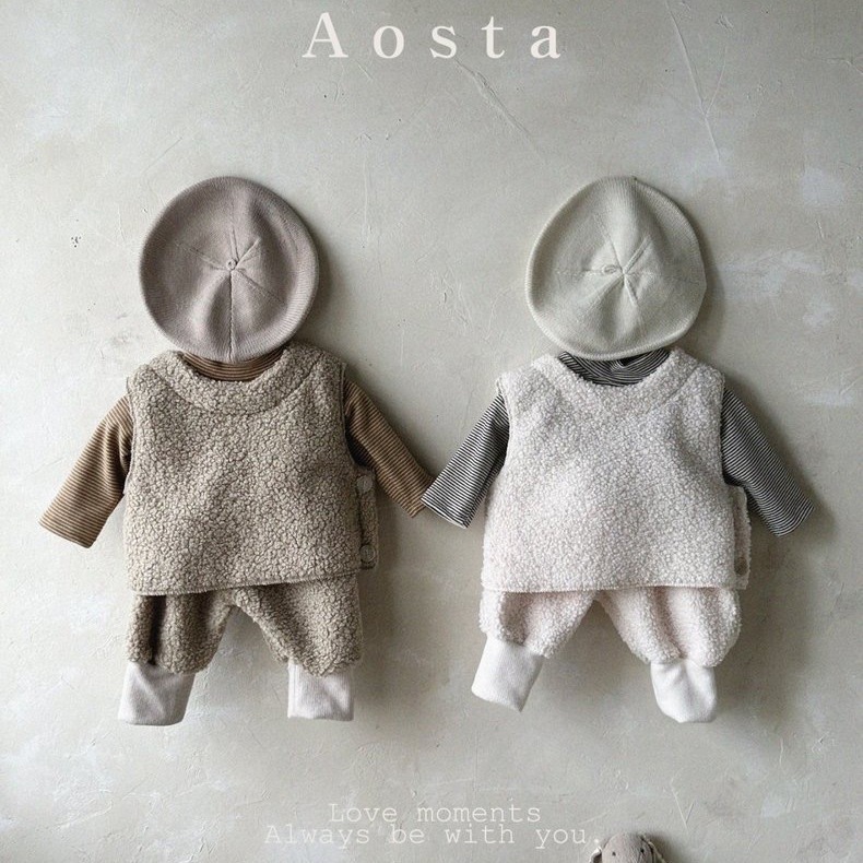 Bebé Otoño e Invierno ropa bebé Otoño e Invierno ropa de los niños coreanos Chaleco de felpa chaleco