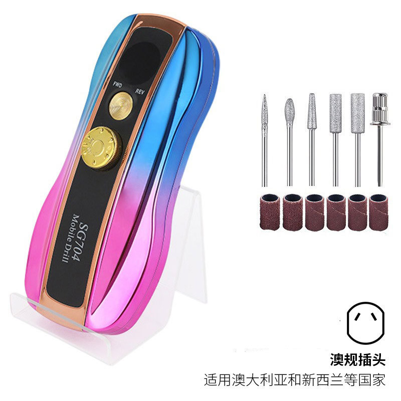 Polizador de uñas conveniente, tipo de carga inteligente, pulizador de uñas transfronterizo profesional de descarga de uñas 35000RPM