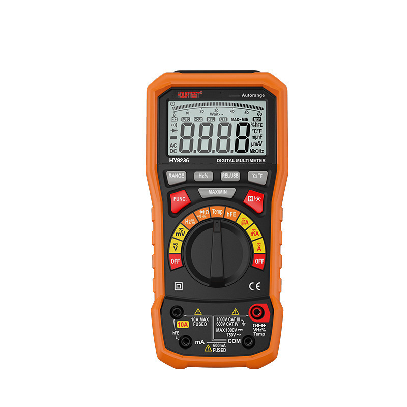 Huayi HY8236 high-precision handheld multimeter automatic range capacitor frequency meter digital universal meter