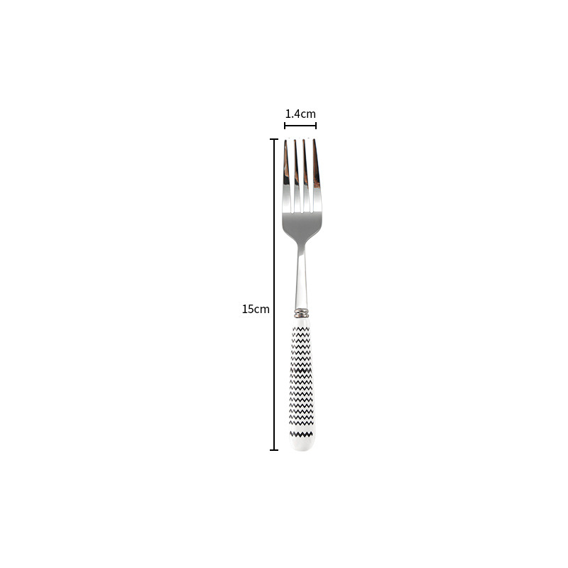K05 햅번 윈드 커브 과일 포크 * opp 포장